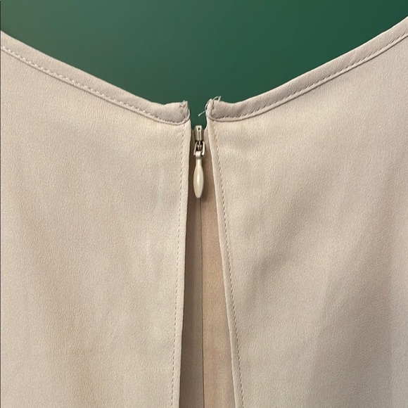 Soft Surroundings Elegant Light Tan Crepe Sleeveless Blouse Womens‎ M - Picture 6 of 6